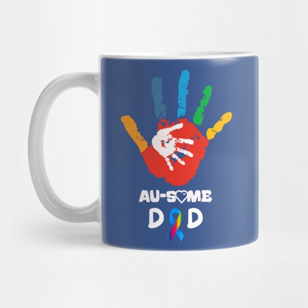AUTISM AWESOME DAD by Lolane
